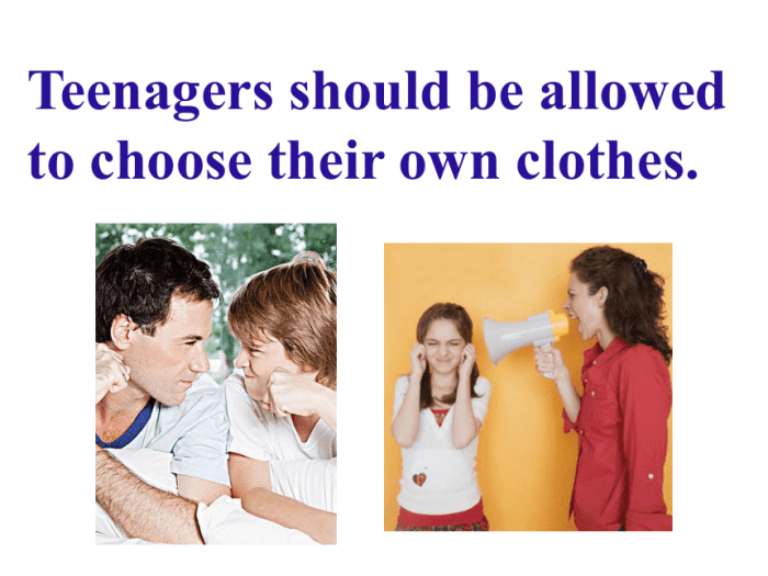 人教版九年级英语《Teenagers should be allowed to choose their own clothes》课件 ...