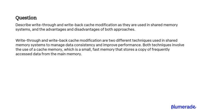 A. A Write-Through cache with No-Write Allocation B. A Write-Back cache ...