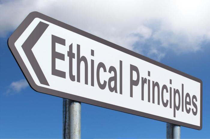 Ethical Principles - Free of Charge Creative Commons Highway Sign image