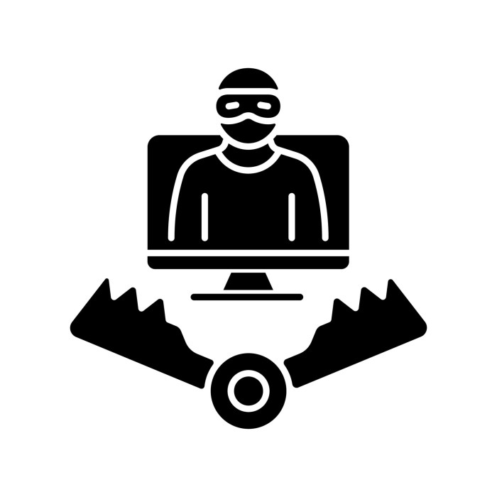 Honeypot black glyph icon. Trap for attackers. Deceptive method of ...