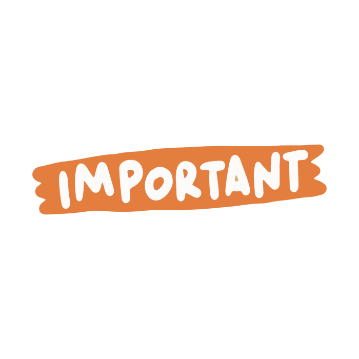Free important in trendy illustration for stickers design element ...