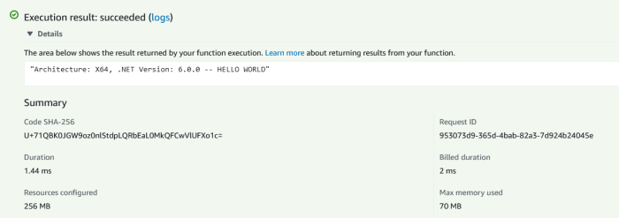 .NET 6 Custom Runtime for AWS Lambda | no dogma blog
